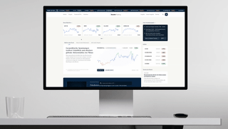 Baader Trading Homepage on Macbook Mockup