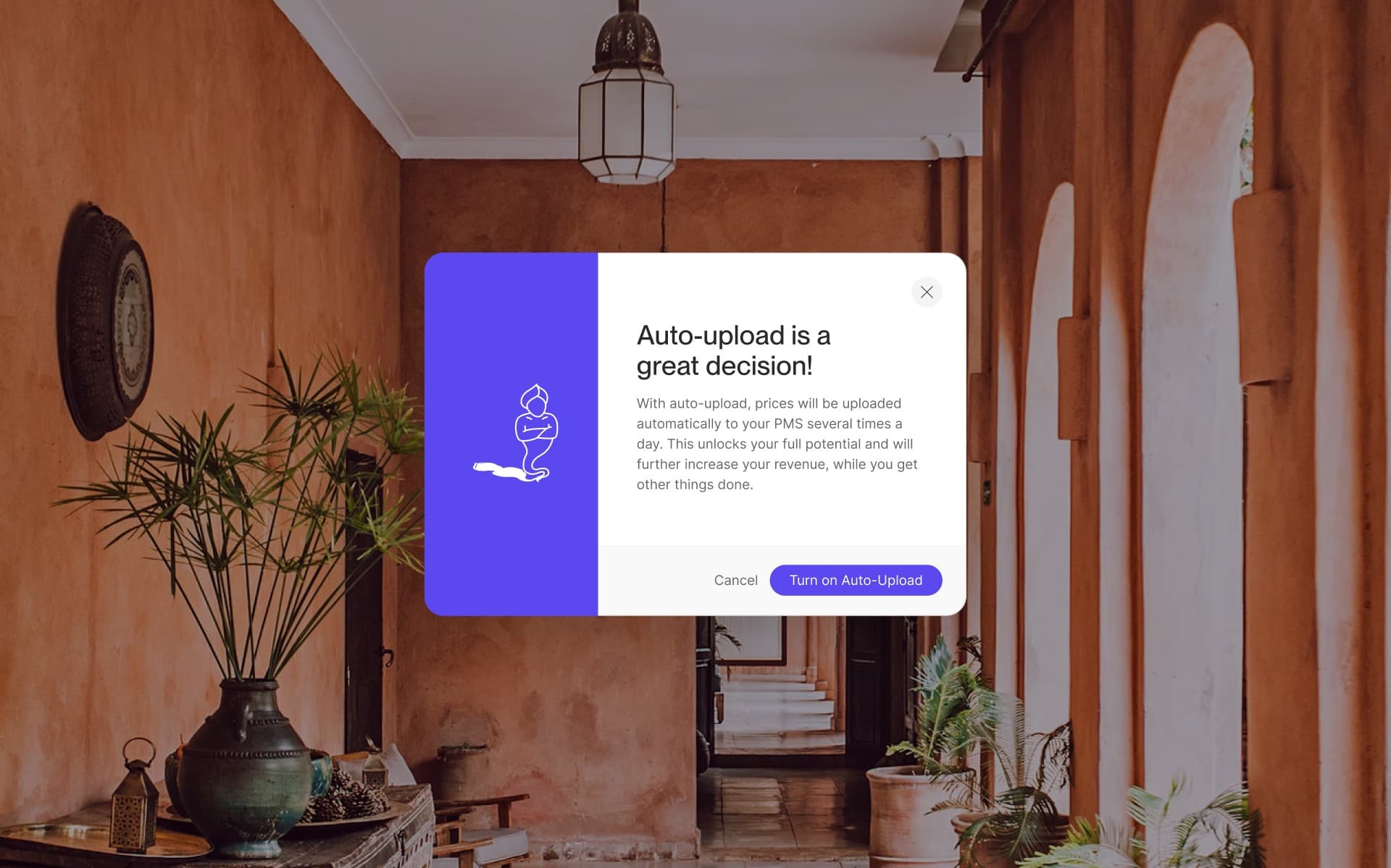 auto-upload modal