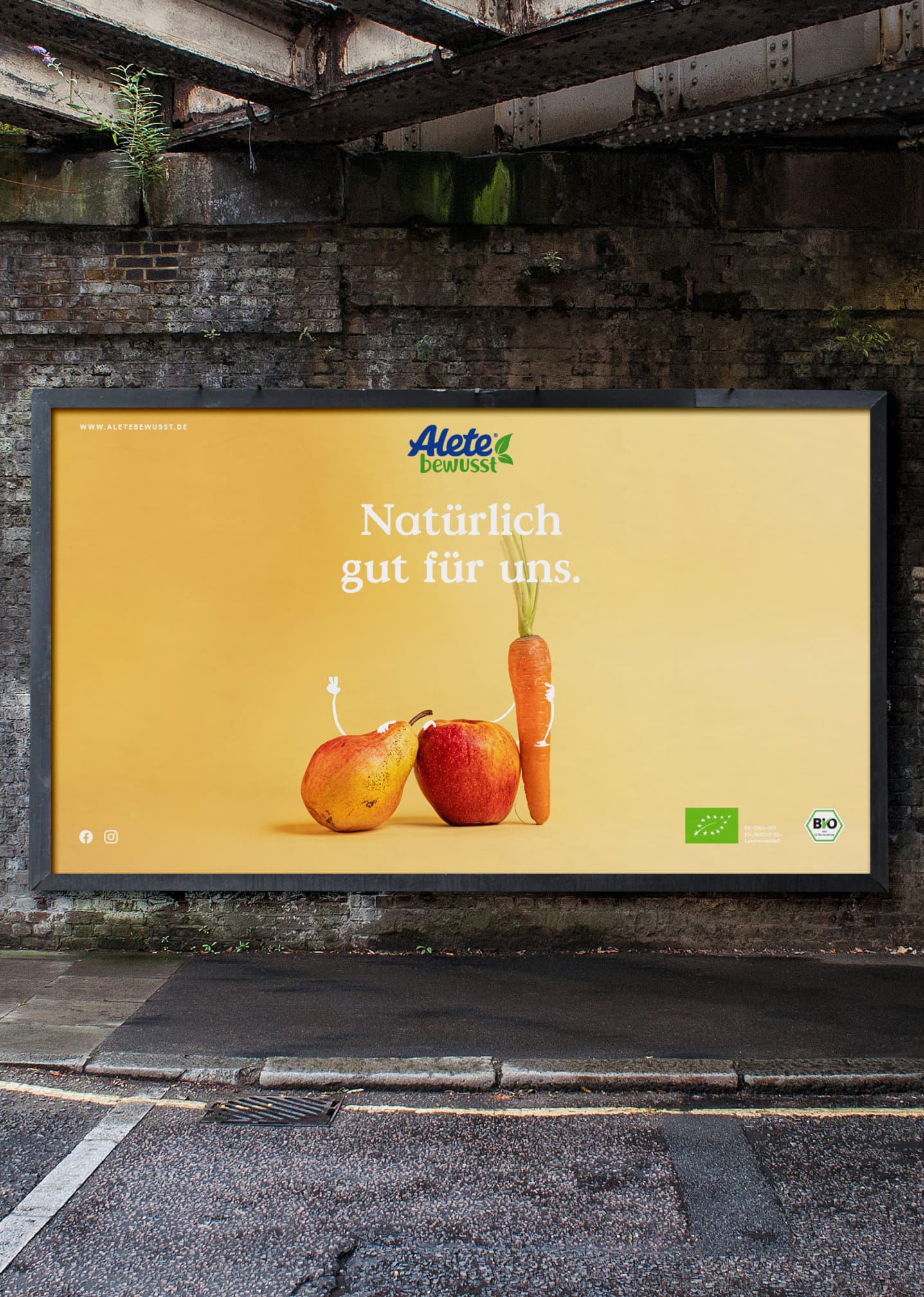 Plakat im Alete Branding.