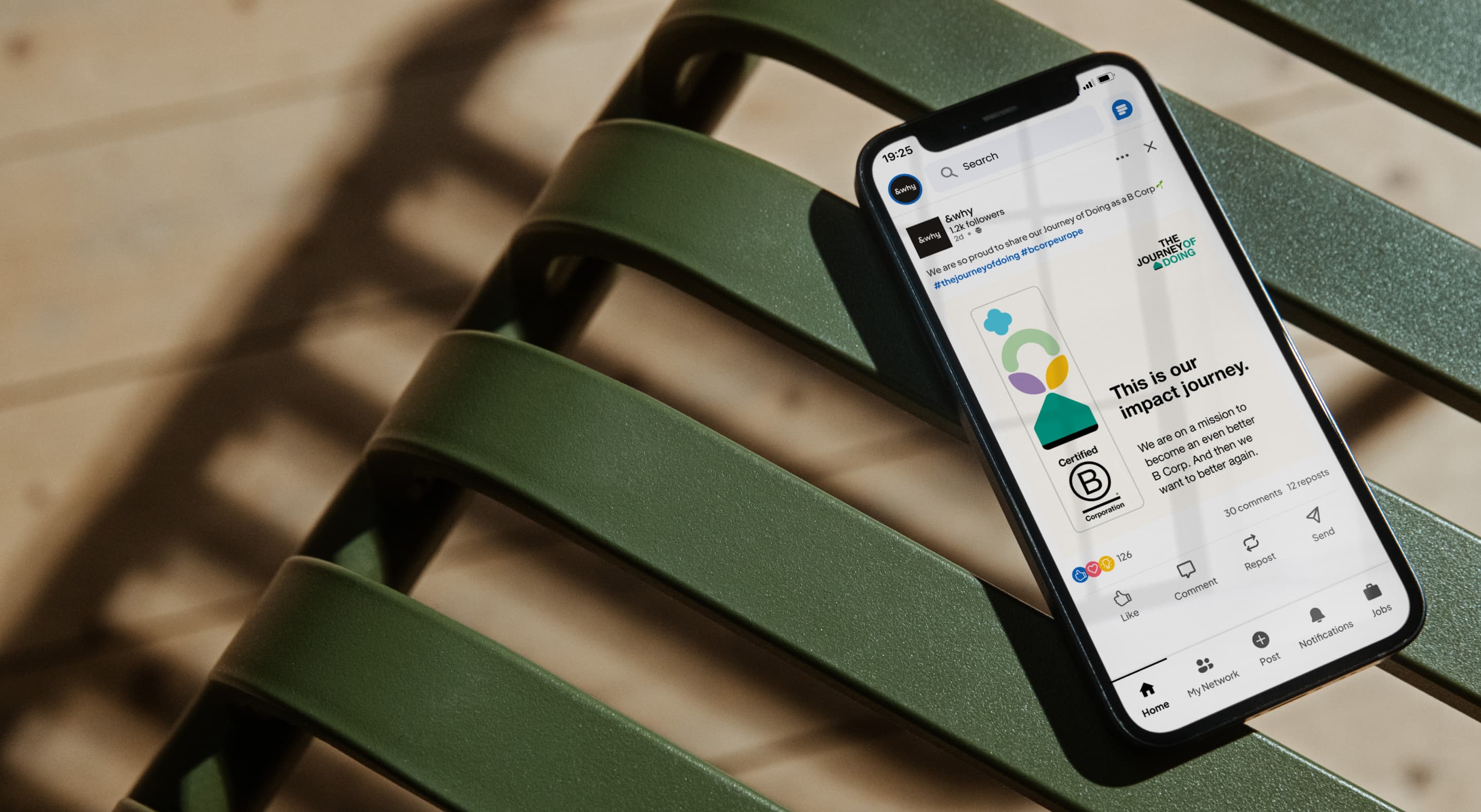 &why: B-Lab - The Journey of Doing Case Smartphone with Linkedin Post