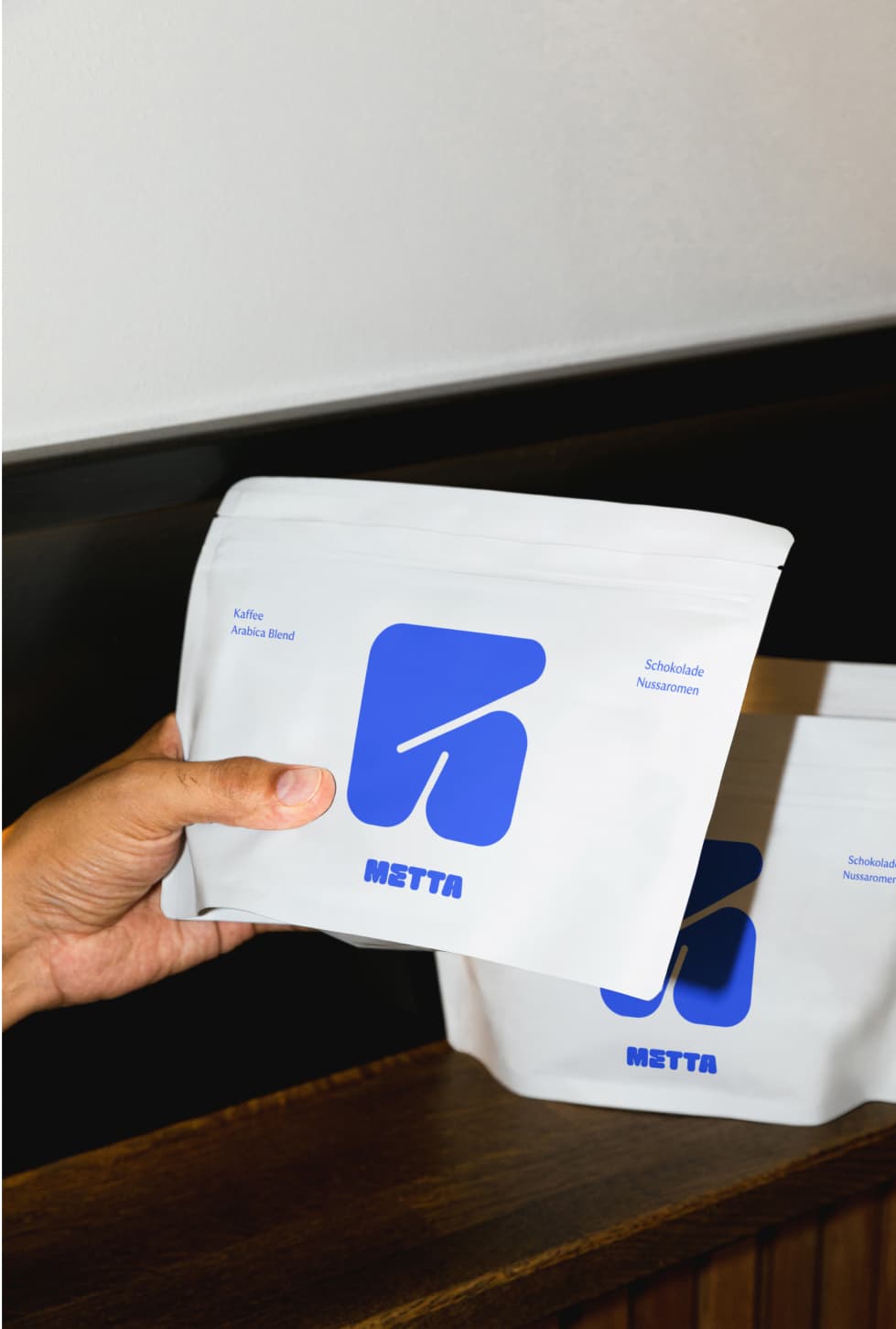 &why: metta coffee shop branding packaging