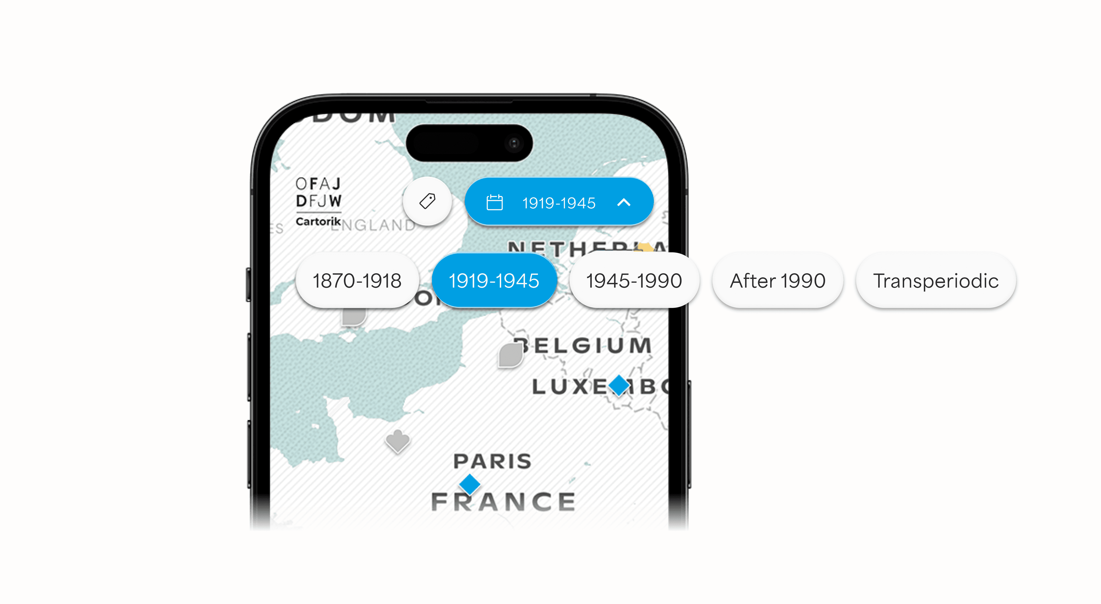 &why: Cartorik - Focus on time period selection on smartphone